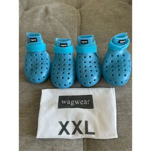 Wagwear dog shoes rubber protective footwear XXL worn once